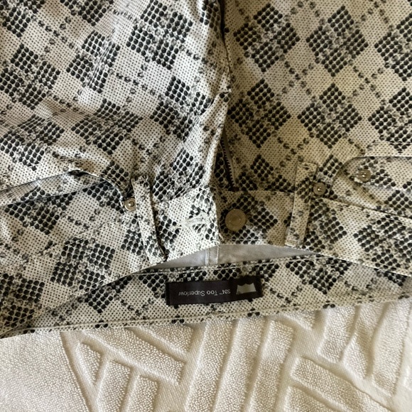 Levi’s 524 too super low Argyle pattern jeans - Picture 2 of 4